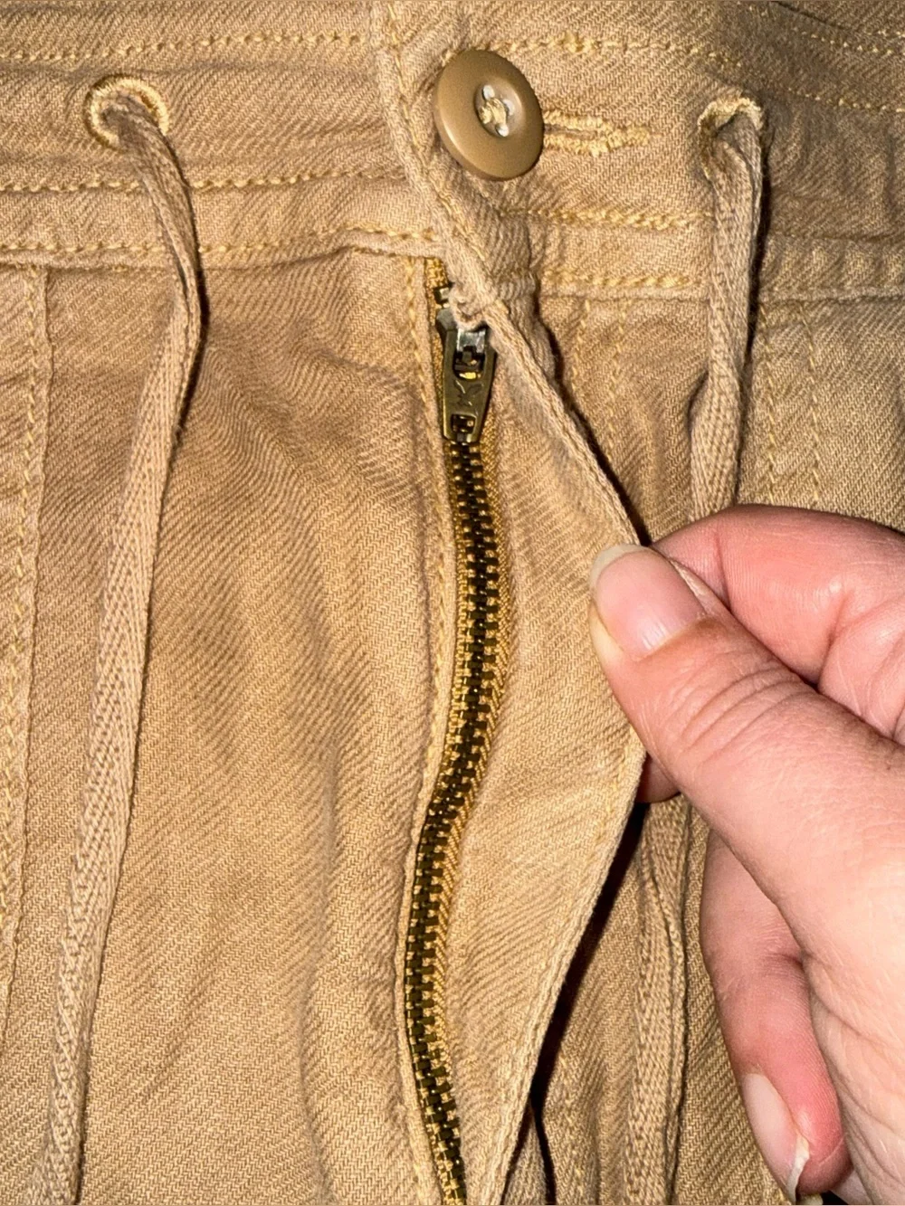 American Eagle Dreamy Drape Drawstring Baggy Wide Leg Cargo Pants women’s sz 8